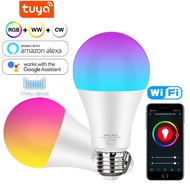 Smart Bulb LED RGBCW Bulb E27 Smart 16 Million Colors Control WIFI Smart Light Bulb