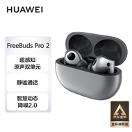 华为FreeBuds Pro 2 帝瓦雷联合调音 蓝牙耳机 主动降噪入耳式游戏音乐耳机 适用苹果安卓手机 冰霜银