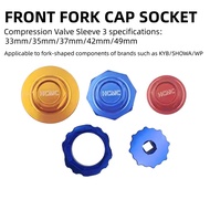 Motorcycle Front Fork Cap Wrench Socket Set for KYB / SHOWA / WP 4CS - 33 35 37 42 49mm - Fork Seal 