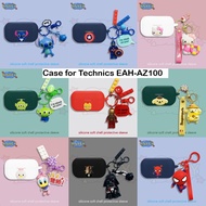 Compatible with Technics EAH-AZ100 Protective Silicone Lovely Monster Cartoon Covers Bluetooth Earph