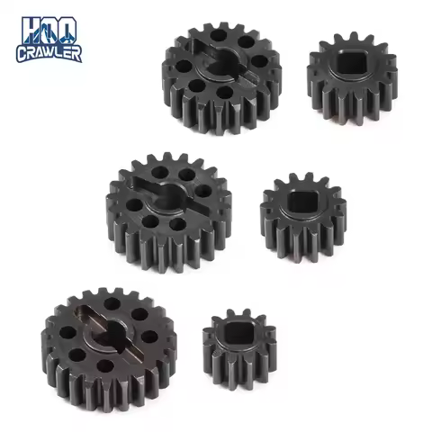 Heat Treated Steel 15T/20T 14T/21T 12T/23T Portal Gear Set Overdrive Gears for 1/10 Axial Capra F9 S
