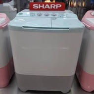 NEW UPDATE! MESIN CUCI SHARP 8KG (9KG BANCI) ES-T90MW / 90MW