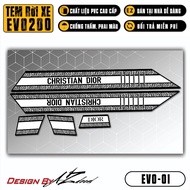 Tem Decal Xe Máy Evo 200 | EVO-01 | Team Decal Hình Dán Xe Máy Evo 200 Chống Bay Màu - AN Stickers