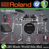 Roland TD-50KV2 V-Drums 6-Pieces Electronic Drum Set with Sound Module (TD50KV2 TD50KV 2)