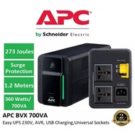 APC UPS BVX700LUI-MS BVX 700VA, 230V EASY UPS AVR UNIVERSAL SOCKET WITH BATTERY BACKUP
