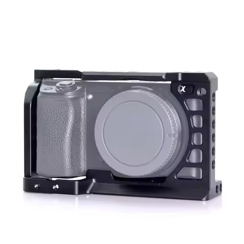 FOTGA Camera Cage For SONY Aluminum DSLR Camera Cage Kit Support for SONY A6500 A6400 A6300 A6000 A6