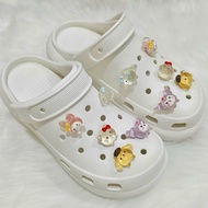 (Tặng Thêm Sticker) Dép Sục Dép Sandal Đế Bánh Mì Cross Nữ Cao 5cm Gắn Sticker Pha Lê Lolipop Melody