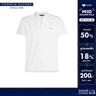 Tommy Hilfiger เสื้อโปโล ผู้ชาย รุ่น MW0MW41254 YBR - สีขาว ทรง Regular