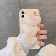 Korean Lovely Plush Love Heart Bracelet Wrist Soft TPU Case for OPPO Reno5 Reno6 6Z Reno7 Reno8 Pro OPPO Reno9 Reno10 Pro Reno 10x Zoom Cover