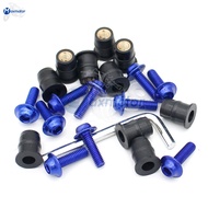 10pcs/Set Kit Motorcycle Accessories For GPX Demon GR200r DEMON GR 200r M5 Metric Rubber Well Nuts W
