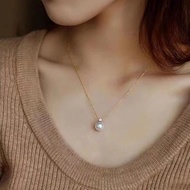 Japan akoya Sea Pearl Pendant Princess Diana Single Necklace 2024 Pearl Necklace Aurora Round Beads