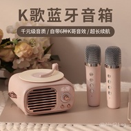 New arrival wireless Bluetooth speaker KTV Speaker Microphone Home Outdoor Microphone Small Home ktv