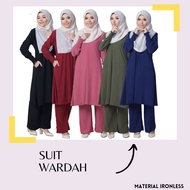 🔥🔥SUIT WARDAH -SUIT MUSLIMAH -JUBAH SELUAR -IRONLESS -JUBAH SELUAR MUSLIMAH -SUIT UMRAH -SUIT PLUS S