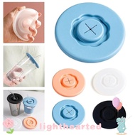 LIGHTHEARTED 3PCS Cup Dustproof Cover, Leakproof Universal Silicone Cup Lid, Reusable Seal Soft Diam