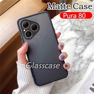 Casing For Huawei Pura 80 Ultra Pro Plus 80Ultra 80Pro 80ProPlus 80Pro+ Pura80 Pura80Ultra  Matte Fa