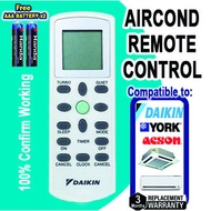 Daikin/York/Acson Universal Aircon Remote Control /ALL IN 1