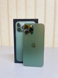 iPhone 13 Pro Max 128 Green 綠色💚2  sim (1 physical+1 eSIM)✅原裝original✅battery health 96%✅30days warranty✅消費券✅99新靚機✅任check 13pm 13promax 13 promax