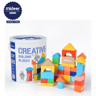 Mideer มิเดียร์ Creative building blocks บล็อกไม้สุดหรรษา 80 ชิ้น-12M