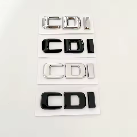 3D ABS Chrome CDI Logo Letters Car Trunk Emblem Badge For Mercedes Benz ML 320 270 C220 W204 A B GLK