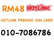 Hotlink Prepaid Sim Card 010-7086786