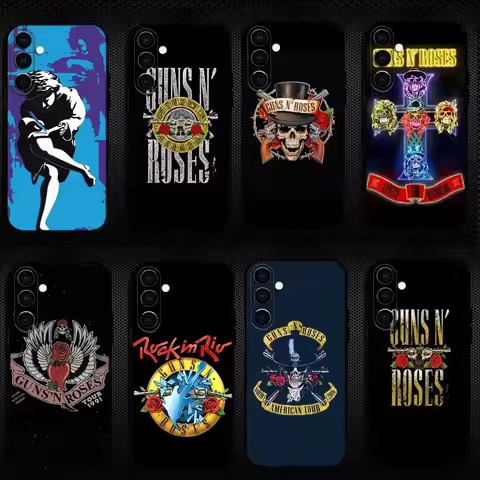 Band G-Guns N Roses Phone Case For Samsung Galaxy A73/A72/A71/A70/A53/A52/A51/Others Soft Black Shel