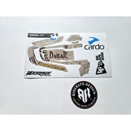 DAKAR PT - STICKER DECAL SKINCOVER GARSKIN INTERCOM CARDO PACKTALK BOLD