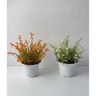 Fake Trees Mini Lavender Plastic Pot 10 cm Total Height 20 cm.