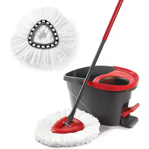 Vileda Mop Trigonometric Rotation Replace Heads Refill Microfibre Spin Mop 360 Rotating Floor Mop He
