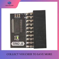 TECHCHIP-TPM 2.0 Security Module for Motherboards 20-1 Pin Encryption Memory Card Enhanced Data Prot