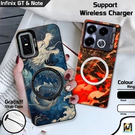 Latest So Cool Infinix GT 30 Pro Case 2025 Support Wireless Charger with Dragon Motif | SoftCase HP 