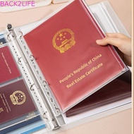 BACK2LIFE Document Storage Bag, 7-in-1 Loose-leaf Zip File Bag, Multi-functional Waterproof Dustproo