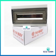 TC PVC MCB DB Box 14 Way / KOTAK DB RUMAH KEDAI