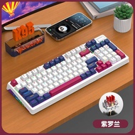 Xunsvfox K95 คีย์บอร์ดเกมกลบลูทูธแบบมีสายและไร้สายปรับแต่งได้ Full-key Hot Swappable Ergonomic ดีไซน