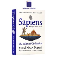 Sapiens: ประวัติกราฟิกความ2: เสาหลักของอารยธรรม (Sapiens: ประวัติศาสตร์กราฟิก2) ปกแข็งโดยหนังสือภาษา