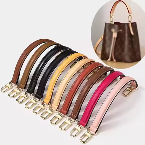 Leather Bag Handle Accessories For LV Neo Bucket Bag Portable Shoulder Belt Tote Bag Strap Short Str