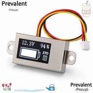 PREVALENT Battery Level Meter, OLED Display Dual Display Voltage Capacity Meter,  Ultra Thin Optiona