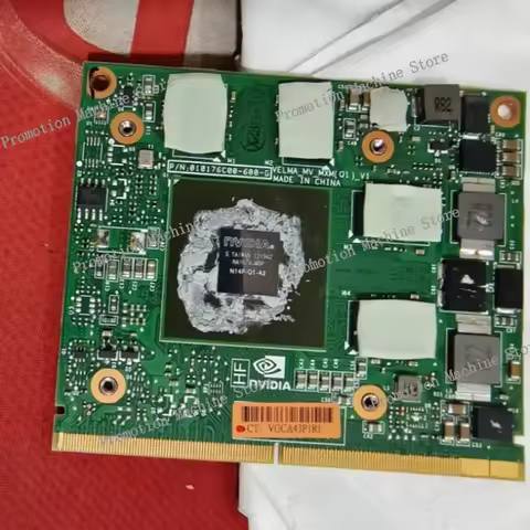 K1000M K 1000M Video Graphic Card 2GB For Laptop HP 8570W 8770W Dell M4700 M4800 N14P-Q1-A2 CN-0KKVM