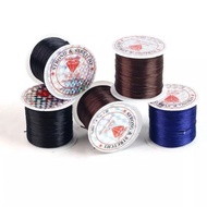 50M Elastic Rubber String Roll | 0.7mm elastic crystal bead rubberTALI Diy string bracelet making