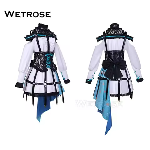 【Wetrose】In Stock Miku Rose Cage Cosplay Costume Pjsk Project Colorful Full Set Wig Halloween Xmas