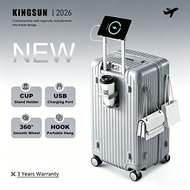 Luggage Bag 20/24/28inches Suitcase 7kg Hand Carry Luggage with Cup Holder Suitcase Beg