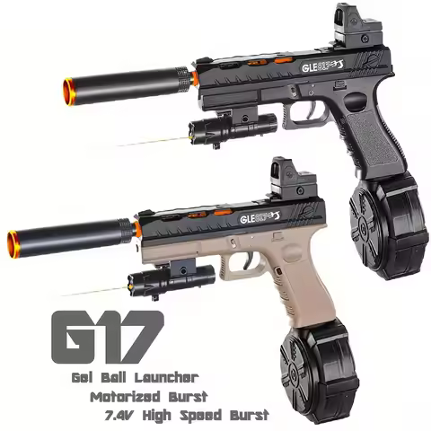 G17 Electric Gel ball blaster , Team Shooting, Manual/Automatic Dual-Mode Drive, Halloween Gift