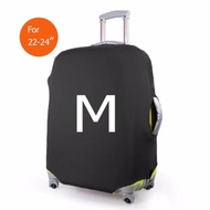 luggage cover Bag (Lycra spandex travel suitcase cover) Size M 22-24 Inches-Black