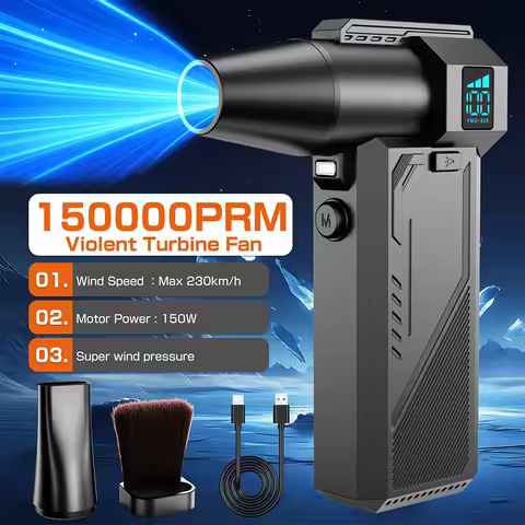 Blower Turbo Fan Cleaning Blowing Tools Car Violence Jet Fan Electric Snow Removal Outdoors RV Multi