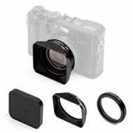 NiSi NC UV Adapter Hood Kit for Fujifilm X100 Series (Black) - Lens Protection Filter for Fuji X100 