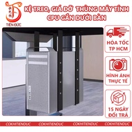 Kệ Treo CPU Máy Tính Thép Sơn Tĩnh Điện Giá Treo Gắn Dưới Bàn Dá Đỡ Thùng Case May Tinh Ke Gia Do