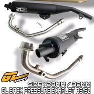 GL RACING BACK PRESSURE EXHAUST Y15 28MM-32MM/Y16 28MM-32MM/RS150 28MM/RS150 32MM/LC135 28MM/LC135 3