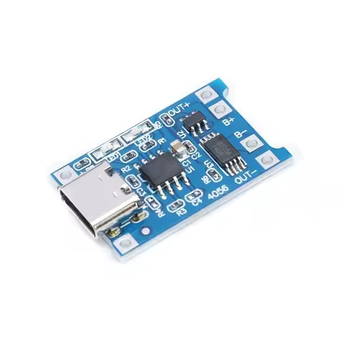 TP4056 1A lithium battery charging board module Type-C USB interface charging protection two-in-one