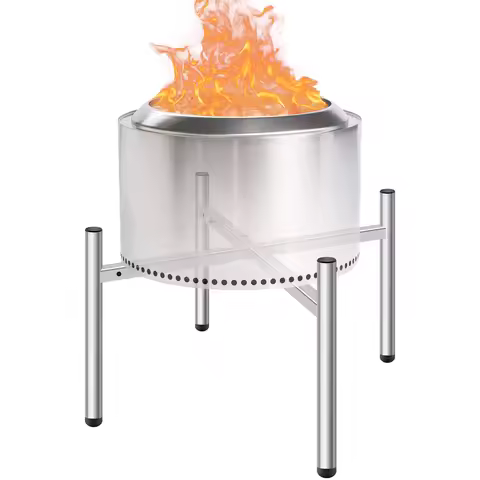 15-27 inch Fire Pit Stand, Stainless Steel Retractable Adjustable Base, Firepit Stand for Solo Stove