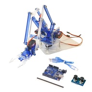 iCShop 4 Freedom meArm Mini Mechanical Arm Full Set Arduino UNO Board Dual Rocker Expansion Servo Mo