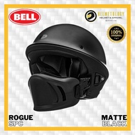 Bell Rogue Matt Black Helm Half Face Retro Klasik Original Combat Helmet